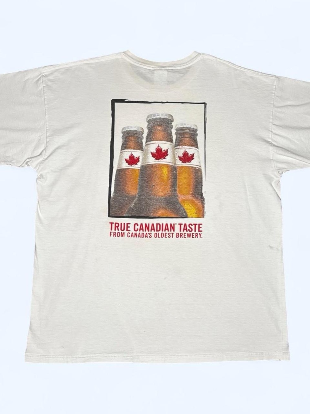 Vintage Molson Canadian True Canadian Taste Beer T-Shirt XL Gildan Brewery